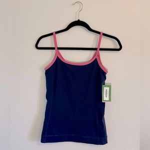 Lilly Pulitzer Lotus Top Navy with Pink Accent Size Small New with Tags